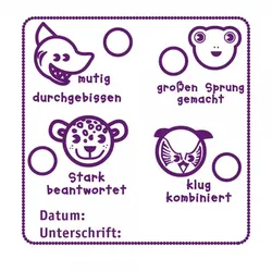 Pädagogik Holzstempel - Auswahl (50x50mm)