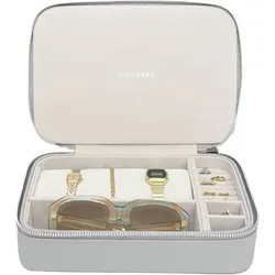 Stackers Travel Reisebox für Schmuck und Accessoires Steingrau
