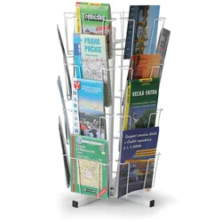Drehbarer Tischständer für Postkarten, Karten, 24 Taschen