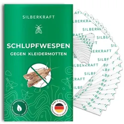 Schlupfwespen gegen Kleidermotten: 6 Lieferungen je 12 Karten (72 Karten gesamt)