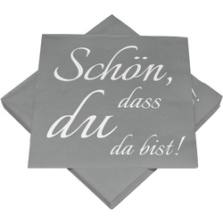 Servietten SCHÖN DASS DU DA
