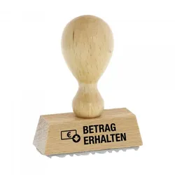 Holzstempel BETRAG ERHALTEN (50 x 9 mm)