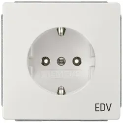 Siemens 5UB1825 DELTA style Steckdose mit Bedruckung EDV, titanweiß