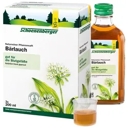 Bärlauch SAFT Schoenenberger Heilpflanze 3X200 ml