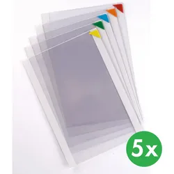 Selbsthaftende Taschen mit magnetischer Ecke, Ecke - gemischte Farben