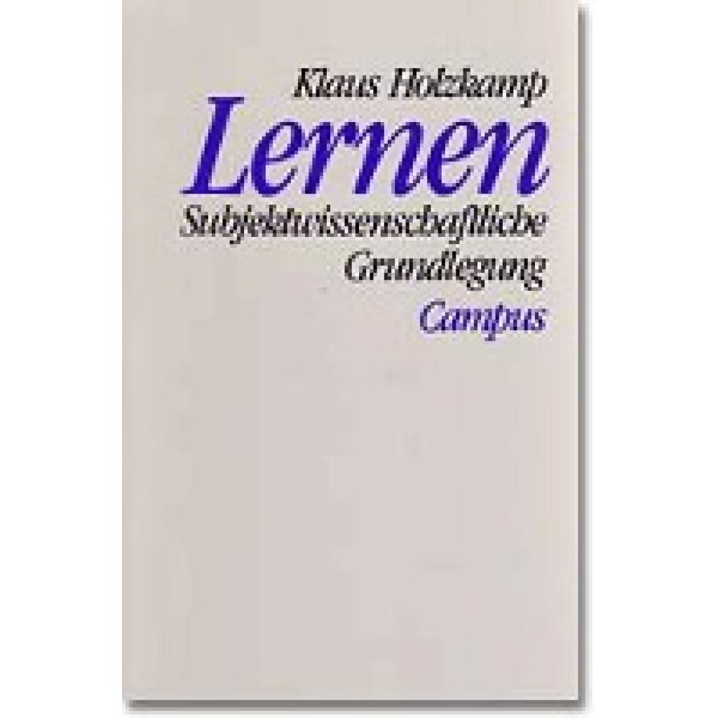 Lernen (Holzkamp, Klaus)