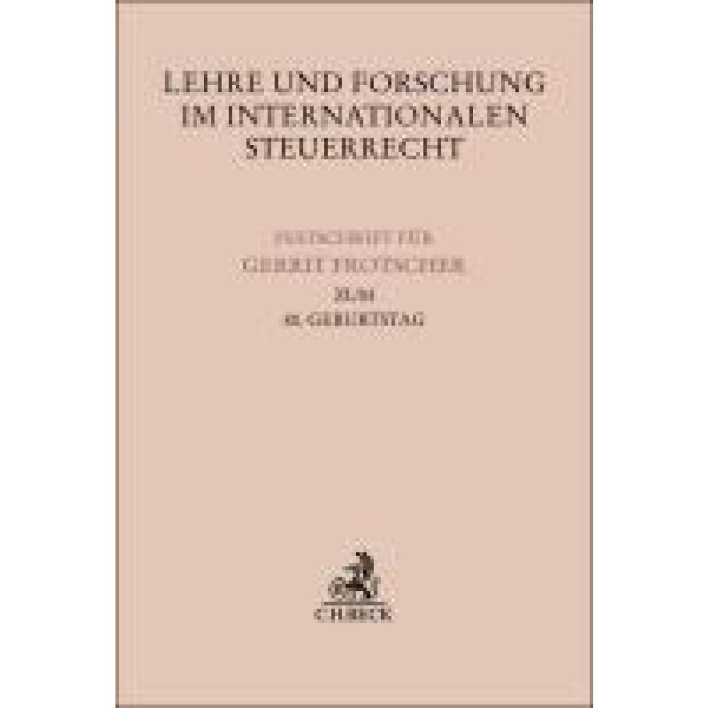 Lehre und Forschung im Internationalen Steuerrecht
